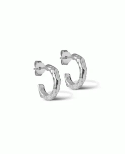 Enamel Copenhagen Hali Silver Hoops