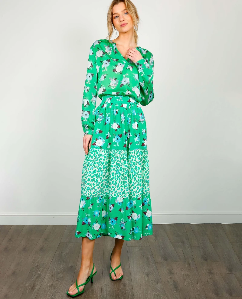 Primrose Park Erin Green Leo And Floral Skirt 3 Primrose Park Erin Green Leo And Floral Skirt