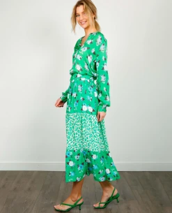 Primrose Park Erin Green Leo And Floral Skirt 10 Primrose Park Erin Green Leo And Floral Skirt -Fashion Clothing erinskirt4