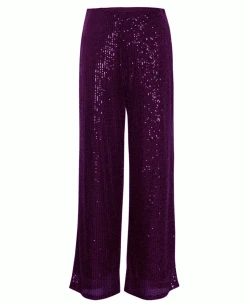 Ichi Fauci Sequin Violet Trouser