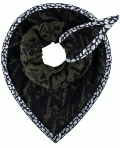 Pom Amsterdam Geometrics Green Scarf