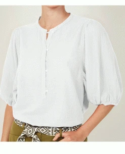 Hartford Turette White Blouse