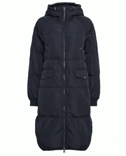 Ichi Bunala Navy Padded Jacket -Fashion Clothing ichi bunala navy