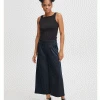 Ichi Kate Navy Wide Leg Culottes -Fashion Clothing ichi kate cropped trousers navy 2