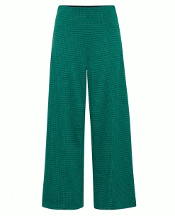 Ichi Kate Cameleon Cadmium Green Trousers 18 Ichi Kate Cameleon Cadmium Green Trousers -Fashion Clothing ichi kate wide leg green