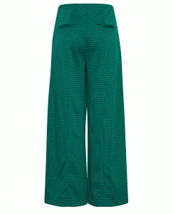 Ichi Kate Cameleon Cadmium Green Trousers 19 Ichi Kate Cameleon Cadmium Green Trousers -Fashion Clothing ichi kate wide leg green3
