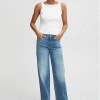 Ichi Twiggy Straight Light Blue Jeans -Fashion Clothing ichi twiggy straight jeans 4