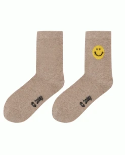 Jumper1234 Smiley Light Brown Socks