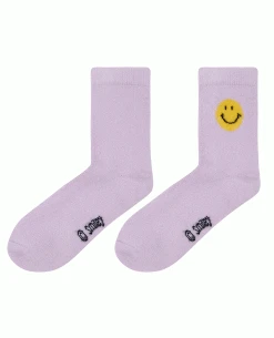 Jumper1234 Smiley Lilac Socks