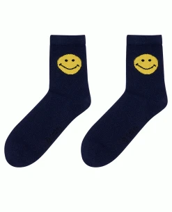 Jumper1234 Smiley Navy Socks