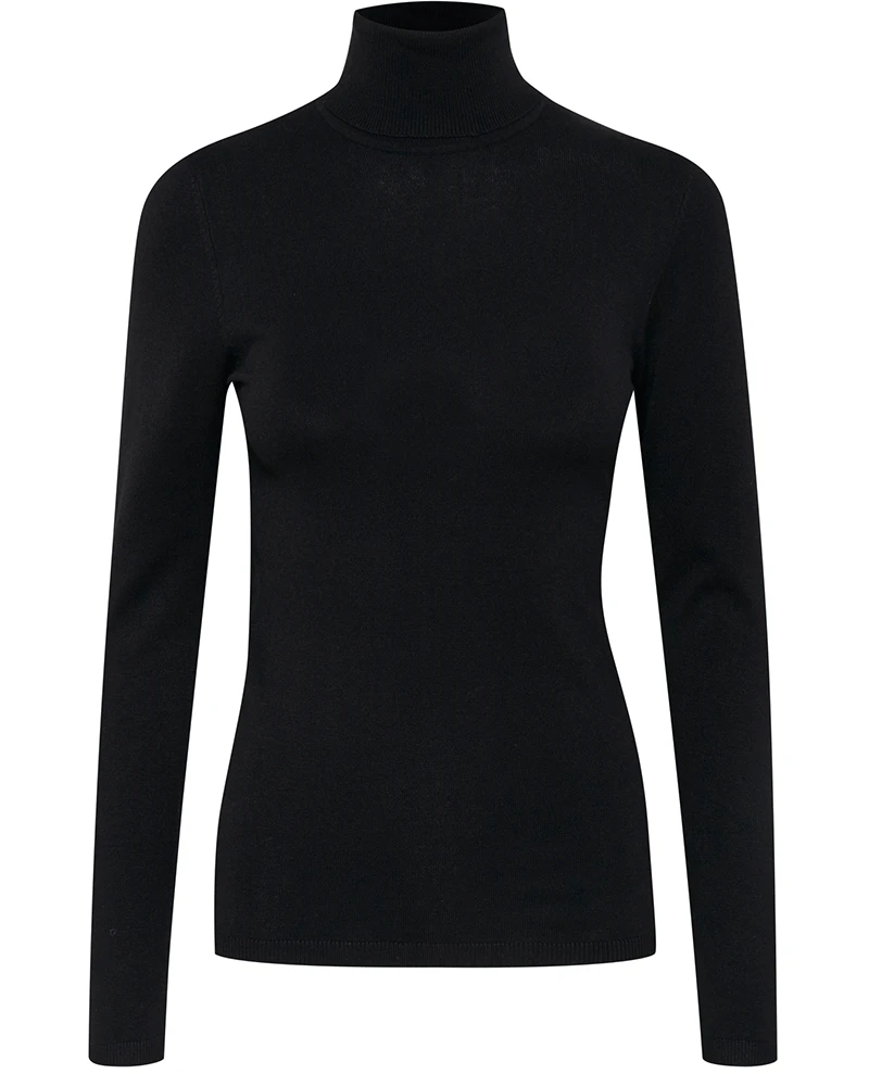 Ichi Mafa Black Rollneck Knit 3 Ichi Mafa Black Rollneck Knit