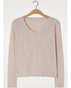 American Vintage Jacksonville Long Sleeve Milkshake T-Shirt