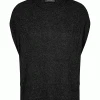 Mos Mosh Thora Black Sweater Vest -Fashion Clothing mos mosh thora black sweater vest
