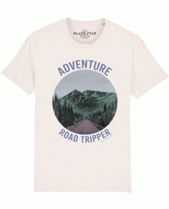 Black Star White Road Tripper T-Shirt