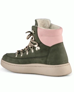 Woden Iris Nubuck Green Boots -Fashion Clothing oden green 2