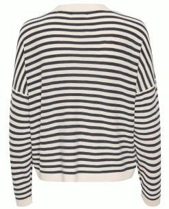 Part Two Bessie Navy Stripe Cardigan -Fashion Clothing part rwo bessie cardigan 3