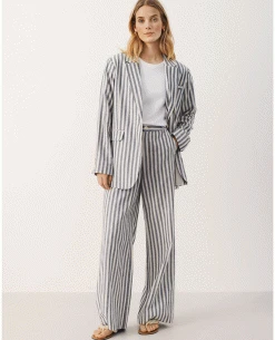 Part Two Beri Blue Stripe Blazer -Fashion Clothing part two beri blazer 2 0af3890e 9d3c 43ac b0ca d4302da0a747