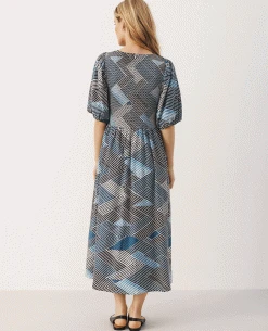 Part Two Boanna Navy Dress -Fashion Clothing part two boana dress7