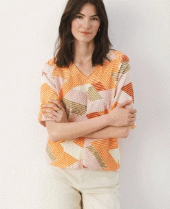 Part Two Brigitta Mandarin Orange Blouse