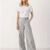 Part Two Ninnes Blue Stripe Trousers -Fashion Clothing part two ninnes trouers