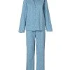 Back Sondergaard Tiny Flower Blue Pyjama Set -Fashion Clothing pjamas