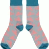 Catherine Tough Cotton Lobster Grey Socks -Fashion Clothing rey lobster