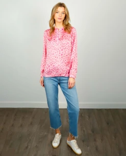 Primrose Park Sandy Open Pink Leo Shirt