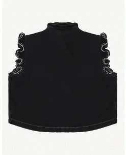 Seventy And Mochi Pablo Black Denim Waistcoat 7 Seventy And Mochi Pablo Black Denim Waistcoat -Fashion Clothing seventy mochi black pablo waistcoat3