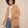Mos Mosh Oakley Suede Fringe Tan Jacket -Fashion Clothing ss23MosMosh 1