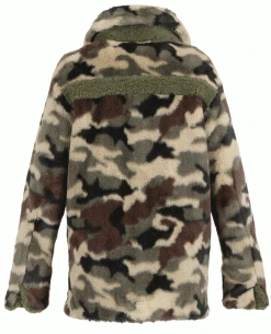 Oakwood Step Camo Faux Fur Coat -Fashion Clothing steap camo 2