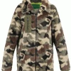Oakwood Step Camo Faux Fur Coat -Fashion Clothing step camo