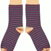 Catherine Tough Cotton Teal Stripe Socks -Fashion Clothing teal stripe