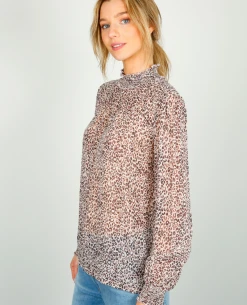 Primrose Park Tracy Brown Leo Top -Fashion Clothing tracytop3