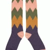 Catherine Tough Mustard Zigzag Lambswool Knee Socks -Fashion Clothing ustard zigzag