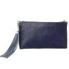 Fioriblu Forget Me Not Clutch Navy Furry -Fashion Clothing vy furry